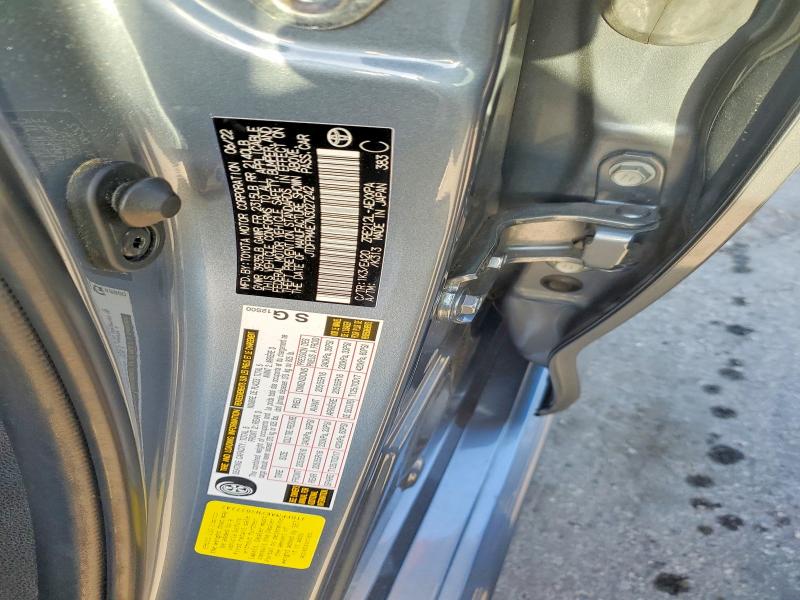 56511206 :رقم المزاد ، JTDFPMAE7N3027242 vin ، 2022 Toyota Corolla مزاد بيع