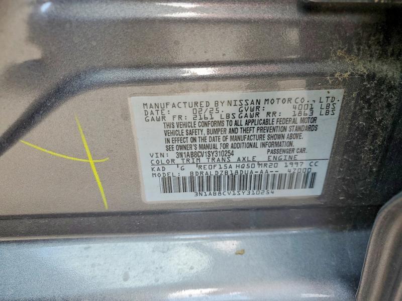 Продажа на аукционе авто 2025 Nissan Sentra, vin: 3N1AB8CV1SY310254, номер лота: 55350756