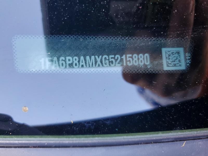 Продаж на аукціоні авто 2016 Ford Mustang, vin: 1FA6P8AMXG5215880, номер лоту: 58448376