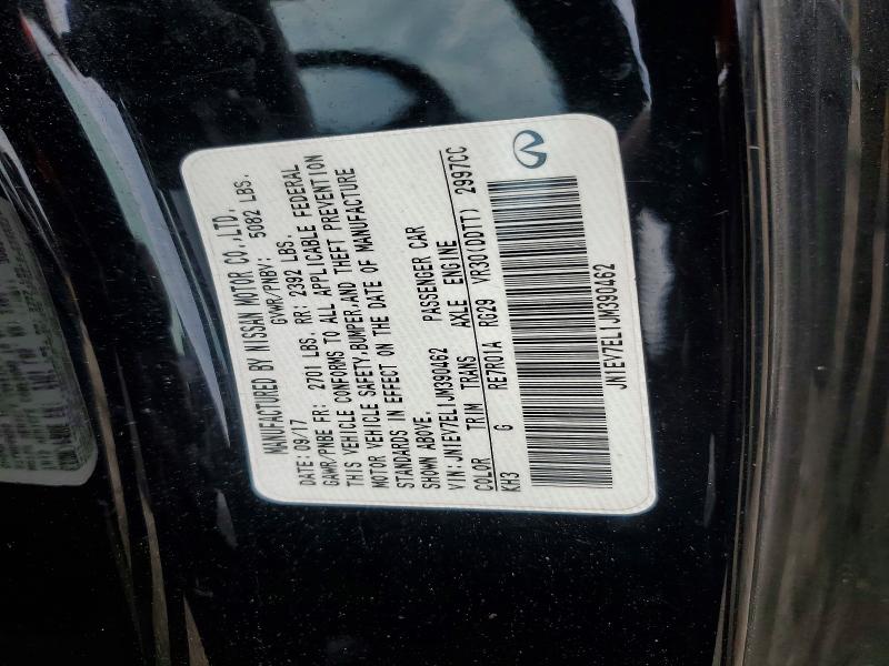 Продажа на аукционе авто 2018 Infiniti Q60, vin: JN1EV7EL1JM390462, номер лота: 58868876