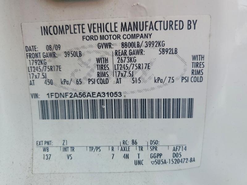 Aukcja sprzedaży 2010 Ford F250, vin: 1FDNF2A56AEA31053, numer aukcji: 57851106