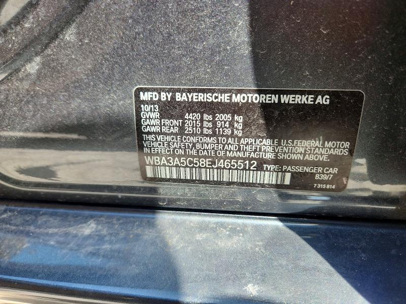 Aukcja sprzedaży 2014 Bmw 328, vin: WBA3A5C58EJ465512, numer aukcji: 59157816