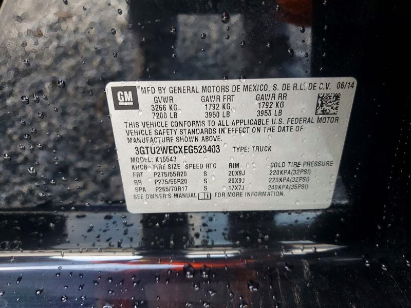 Продажа на аукционе авто 2014 Gmc Sierra, vin: 3GTU2WECXEG523403, номер лота: 56672576