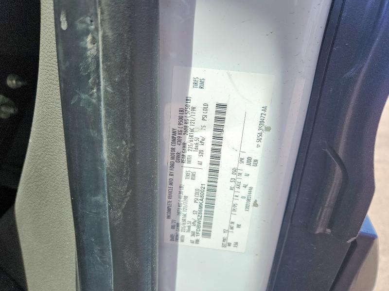 55606916 :رقم المزاد ، 1FDBW5Z86MKA80021 vin ، 2021 Ford Transit مزاد بيع