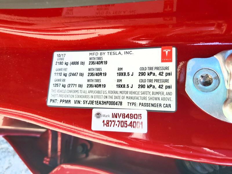 Aukcja sprzedaży 2017 Tesla Model 3, vin: 5YJ3E1EA3HF000478, numer aukcji: 56493096