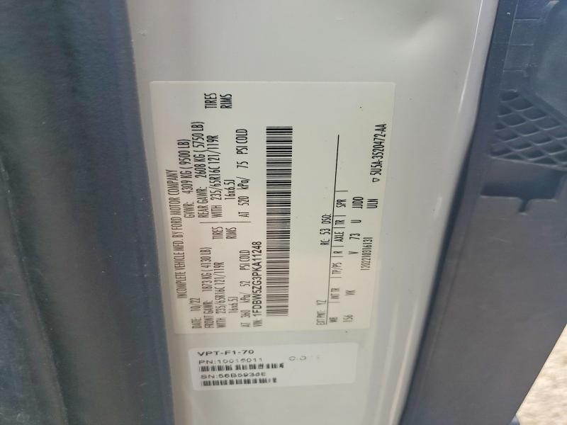 55903096 :رقم المزاد ، 1FDBW5ZG3PKA11248 vin ، 2023 Ford Transit مزاد بيع