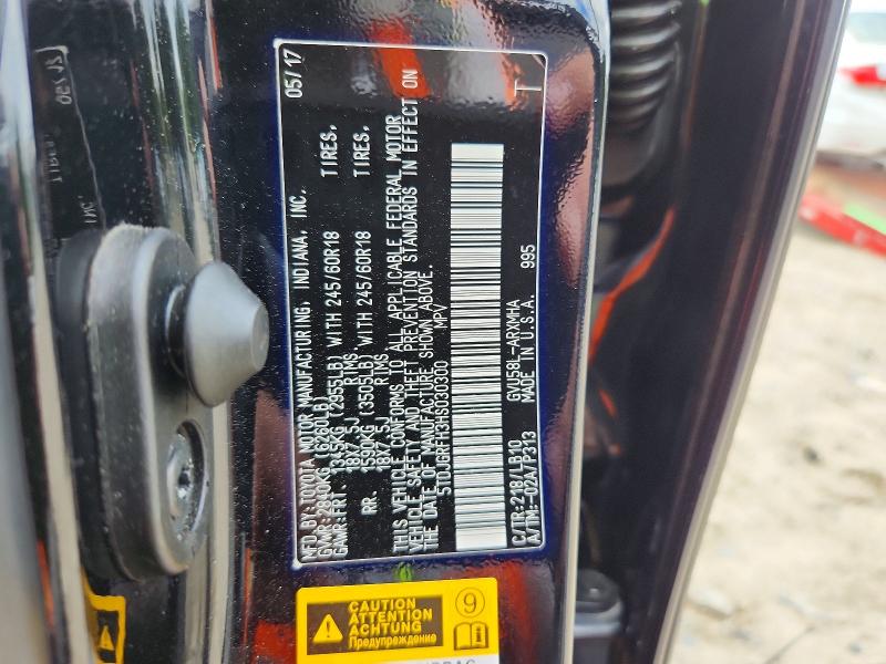 Продаж на аукціоні авто 2017 Toyota Highlander Hybrid, vin: 5TDJGRFH3HS030300, номер лоту: 58026016