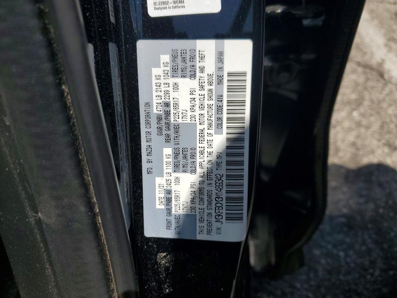 Aukcja sprzedaży 2021 Mazda Cx-5, vin: JM3KFBCM3M1489342, numer aukcji: 56166146