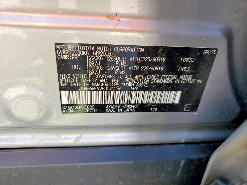 Продаж на аукціоні авто 2023 Toyota Rav4, vin: JTME6RFV2PJ040256, номер лоту: 56972646