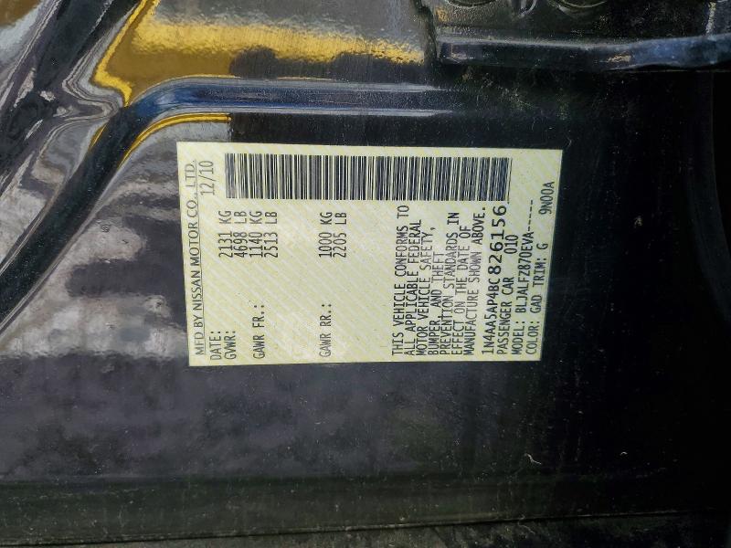 Aukcja sprzedaży 2011 Nissan Maxima, vin: 1N4AA5AP4BC826156, numer aukcji: 55437326