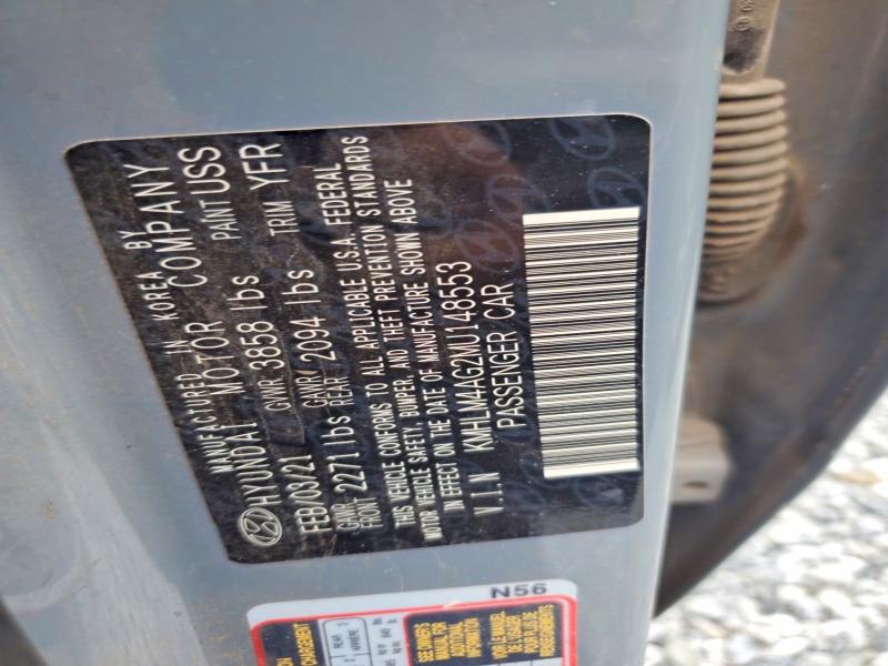 Продаж на аукціоні авто 2021 Hyundai Elantra, vin: KMHLM4AG2MU148553, номер лоту: 55959666