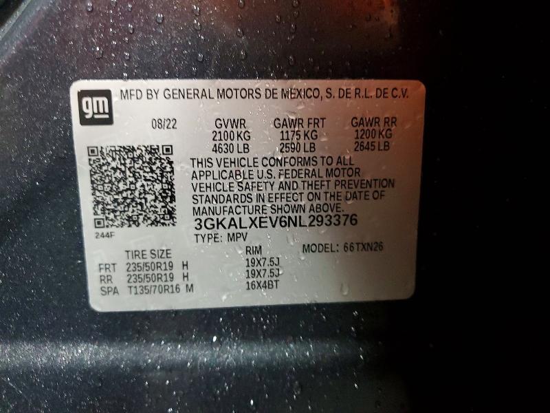 Продажа на аукционе авто 2022 Gmc Terrain, vin: 3GKALXEV6NL293376, номер лота: 54550316
