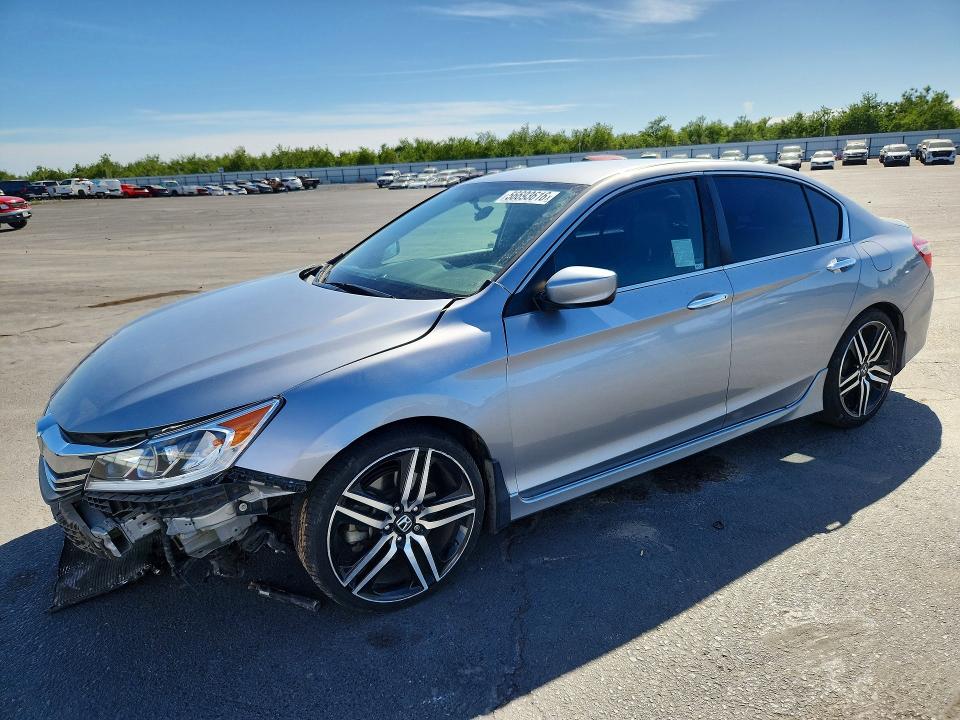 56693616 :رقم المزاد ، 1HGCR2F17HA153206 vin ، 2017 Honda Accord مزاد بيع