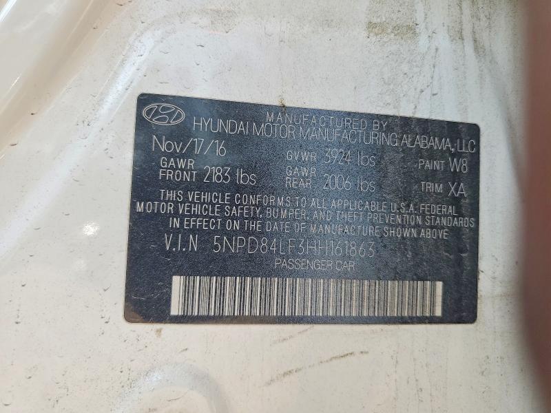 Aukcja sprzedaży 2017 Hyundai Elantra, vin: 5NPD84LF3HH161863, numer aukcji: 55784296