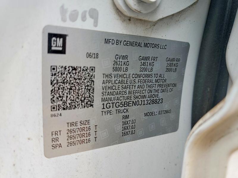 Aukcja sprzedaży 2018 Gmc Canyon, vin: 1GTG5BEN0J1328823, numer aukcji: 55820056