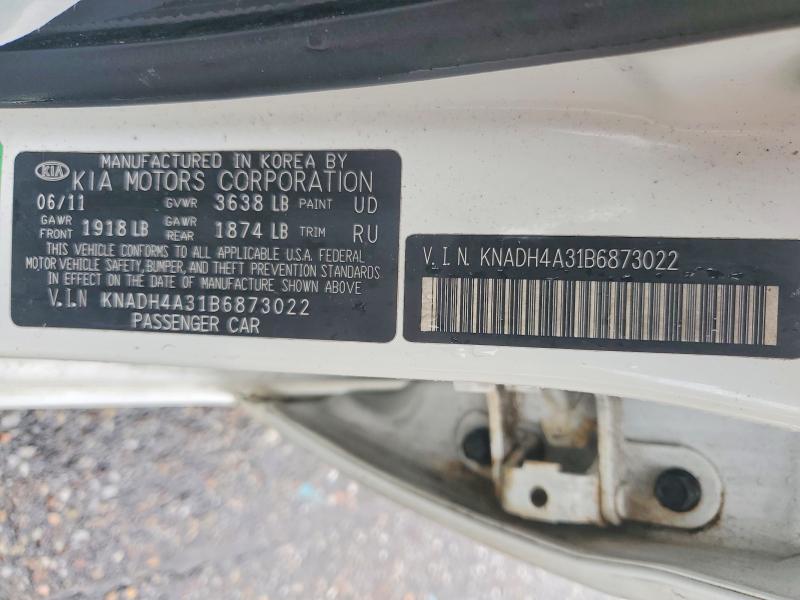 Продажа на аукционе авто 2011 Kia Rio, vin: KNADH4A31B6873022, номер лота: 58093056