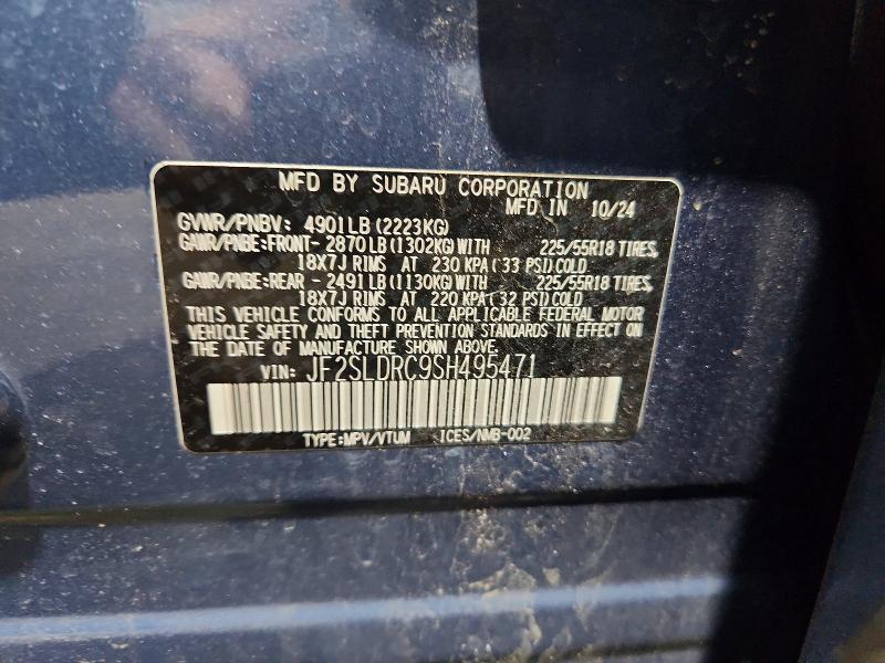 Aukcja sprzedaży 2025 Subaru Forester, vin: JF2SLDRC9SH495471, numer aukcji: 57158896