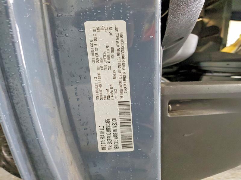2021 Ram Promaster 3500 მანქანა იყიდება აუქციონზე, vin: 3C6FRVJG8ME503465, აუქციონის ნომერი: 56959596