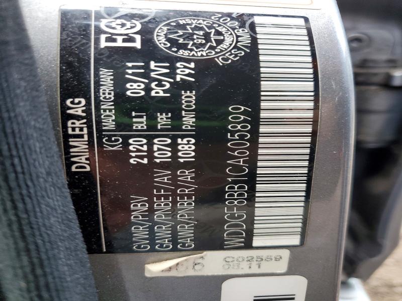 Продажа на аукционе авто 2012 Mercedes-benz C, vin: WDDGF8BB1CA605899, номер лота: 54964516