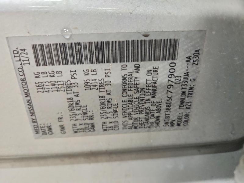 Продажа на аукционе авто 2025 Nissan Rogue, vin: 5N1BT3BB0SC797900, номер лота: 56300056