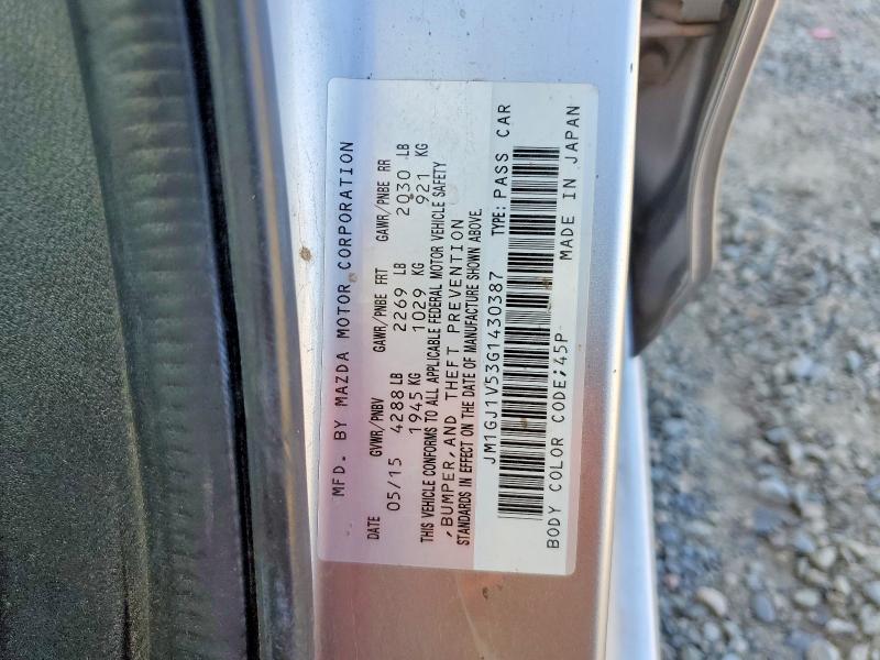 54639186 :رقم المزاد ، JM1GJ1V53G1430387 vin ، 2016 Mazda 6 مزاد بيع