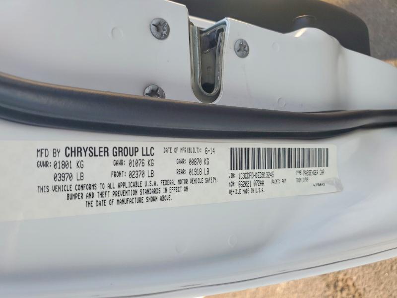 2014 Dodge Dart მანქანა იყიდება აუქციონზე, vin: 1C3CDFDH1ED913245, აუქციონის ნომერი: 57923176