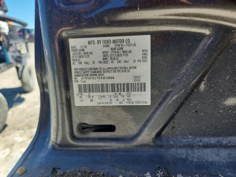 Продажа на аукционе авто 2015 Ford F150, vin: 1FTFW1EF7FFA13524, номер лота: 56294166