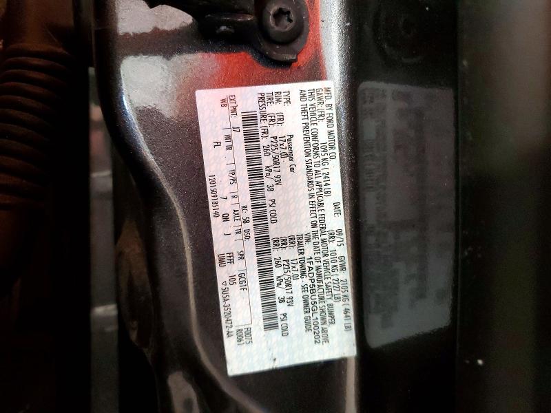 58056476 :رقم المزاد ، 1FADP5BU5GL100202 vin ، 2016 Ford C-max مزاد بيع