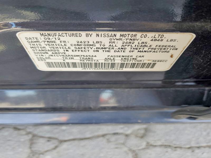 Продаж на аукціоні авто 2013 Infiniti G37 Sedan, vin: JN1CV6AR5DM754544, номер лоту: 58278326