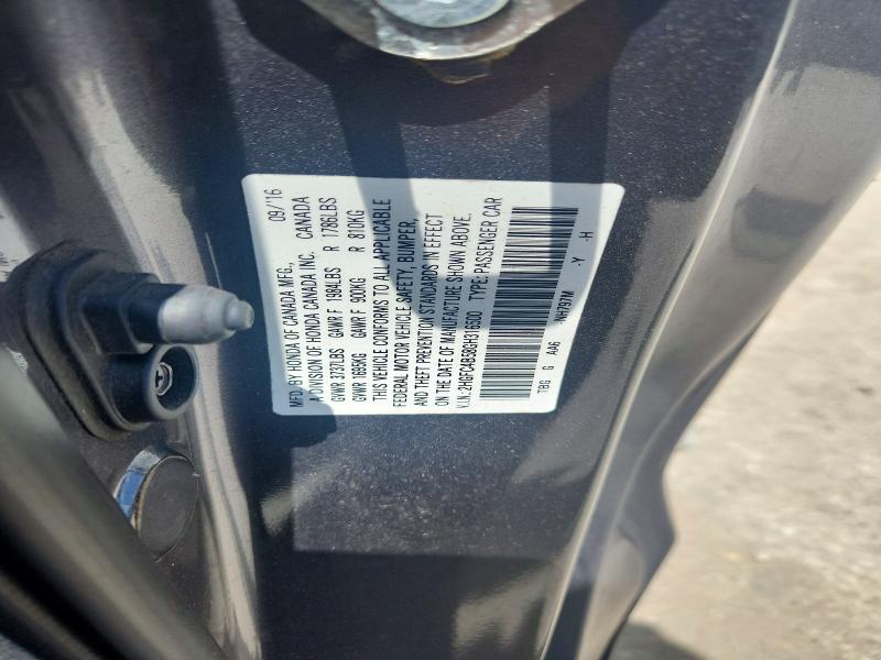Продажа на аукционе авто 2016 Honda Civic, vin: 2HGFC4B58GH316500, номер лота: 58205516