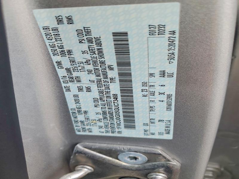Продаж на аукціоні авто 2016 Ford Escape, vin: 1FMCU0GX5GUC73468, номер лоту: 57735196