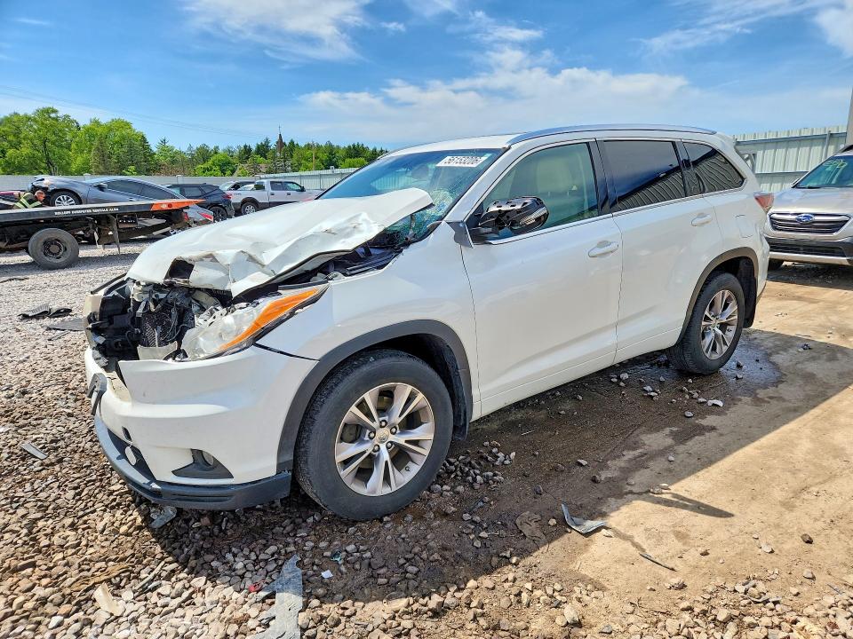 2014 Toyota Highlander მანქანა იყიდება აუქციონზე, vin: 5TDJKRFH6ES060823, აუქციონის ნომერი: 56153206