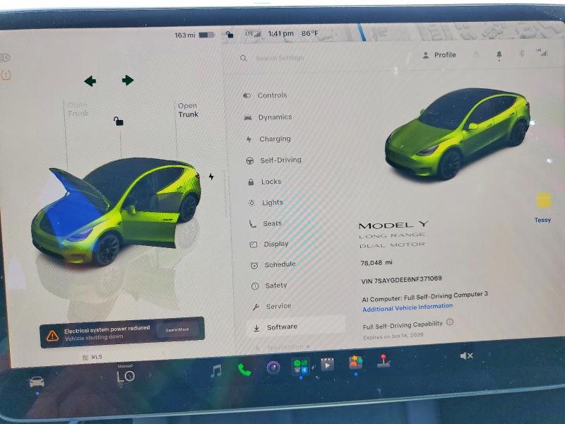 Aukcja sprzedaży 2022 Tesla Model Y, vin: 7SAYGDEE6NF371069, numer aukcji: 56977486