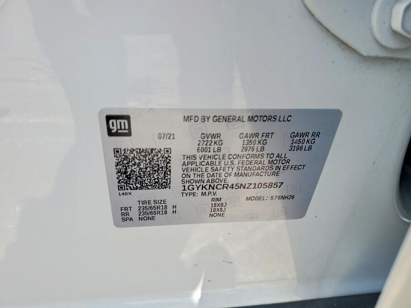 Aukcja sprzedaży 2022 Cadillac Xt5, vin: 1GYKNCR45NZ105857, numer aukcji: 58387476