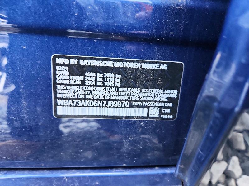 Aukcja sprzedaży 2022 Bmw 228xi, vin: WBA73AK06N7J89970, numer aukcji: 57540056