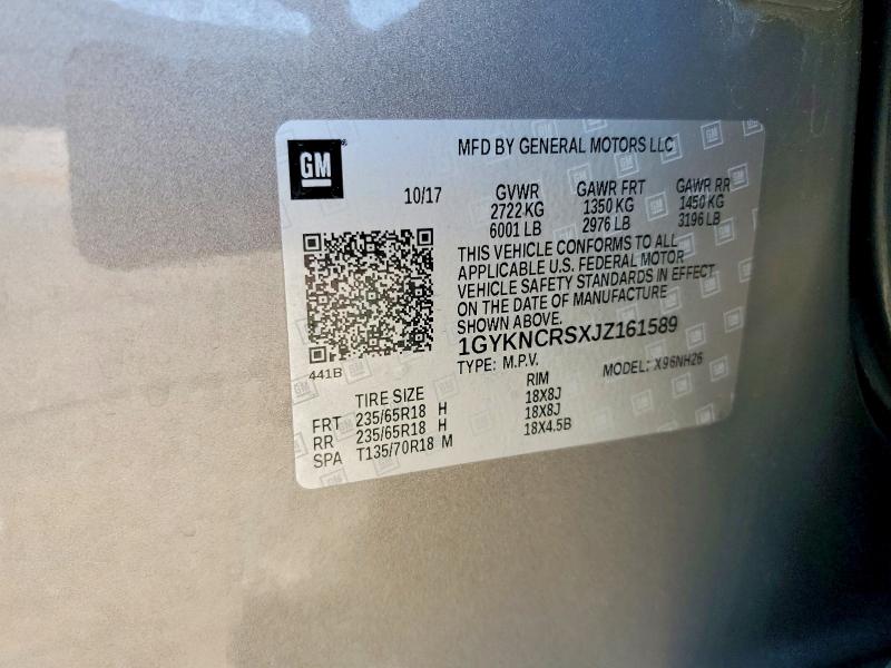 Продажа на аукционе авто 2018 Cadillac Xt5, vin: 1GYKNCRSXJZ161589, номер лота: 56618836
