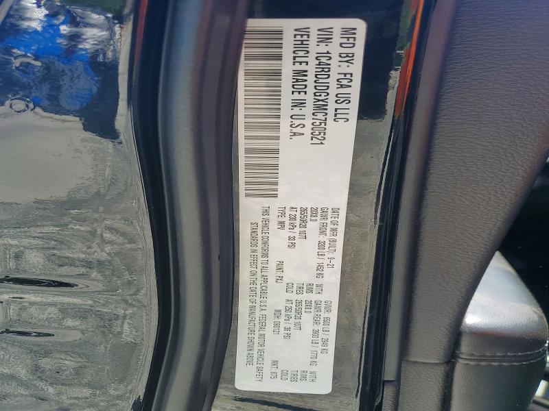 Aukcja sprzedaży 2021 Dodge Durango, vin: 1C4RDJDGXMC750521, numer aukcji: 55880956