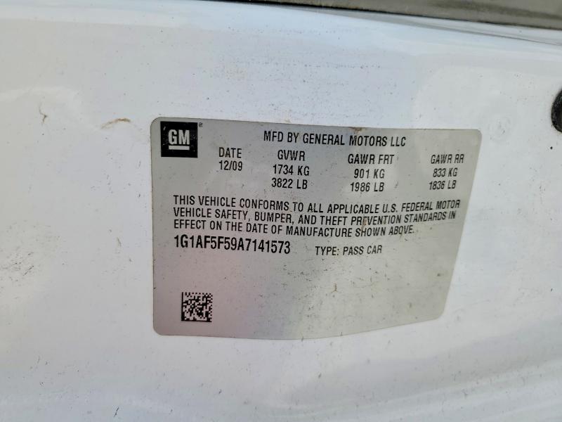 Продаж на аукціоні авто 2010 Chevrolet Cobalt, vin: 1G1AF5F59A7141573, номер лоту: 56033636