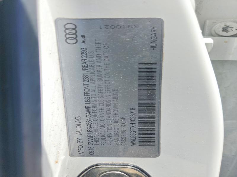 57423876 :رقم المزاد ، WAUB8GFFXH1023018 vin ، 2017 Audi A3 مزاد بيع