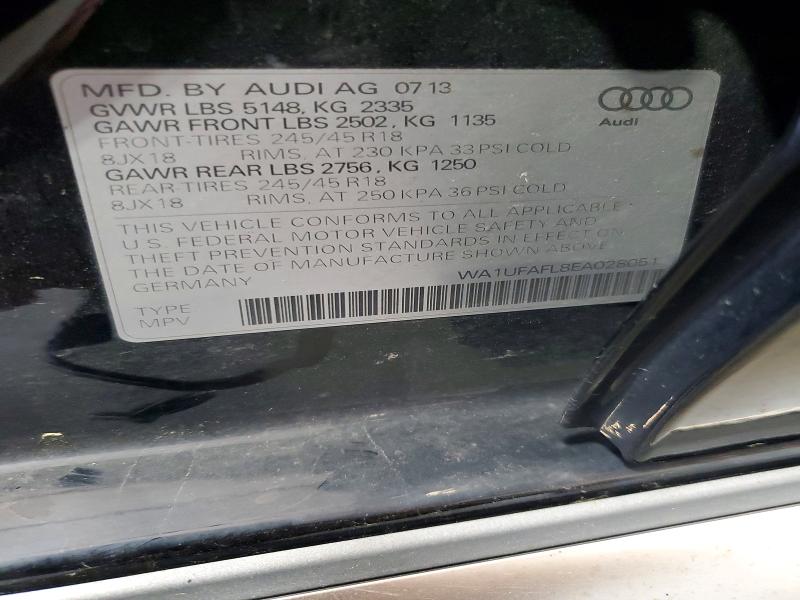 2014 Audi A4 Allroad მანქანა იყიდება აუქციონზე, vin: WA1UFAFL8EA028051, აუქციონის ნომერი: 56814546
