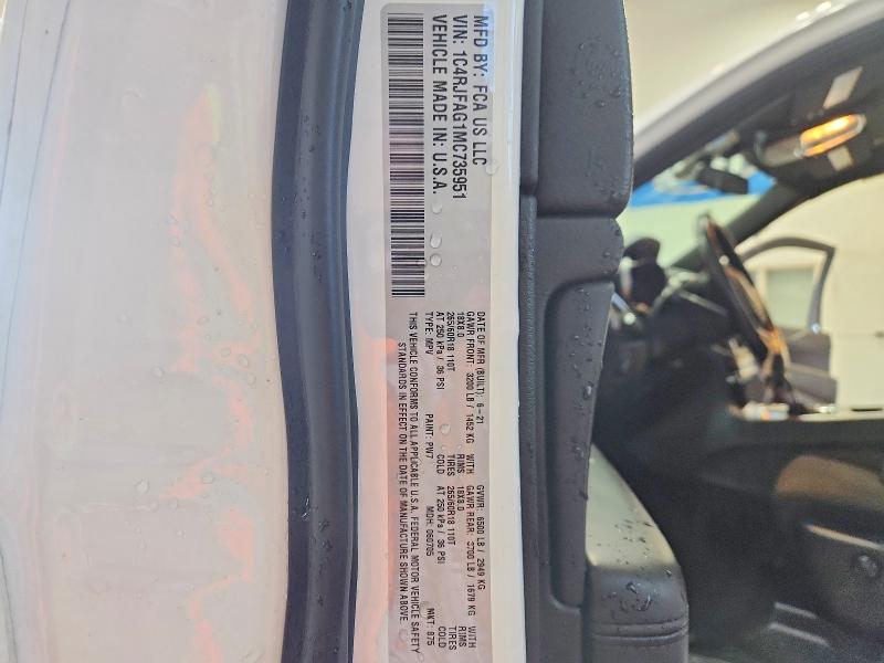 Продаж на аукціоні авто 2021 Jeep Grand Cherokee, vin: 1C4RJFAG1MC735951, номер лоту: 57881206