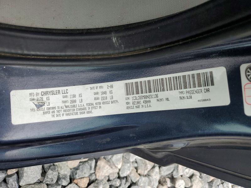 Продажа на аукционе авто 2008 Chrysler Sebring, vin: 1C3LC65M88N231136, номер лота: 56112356