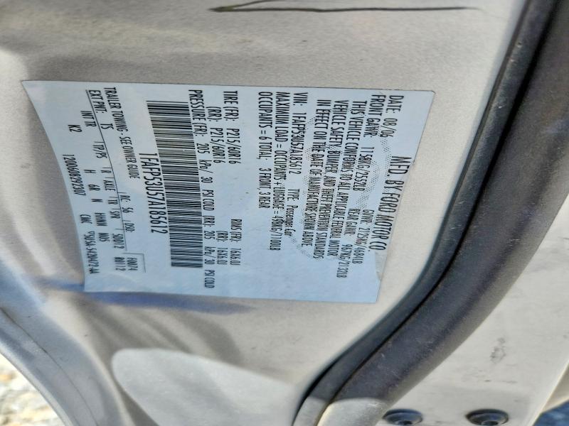 2007 Ford Taurus მანქანა იყიდება აუქციონზე, vin: 1FAFP53U57A185612, აუქციონის ნომერი: 57299826