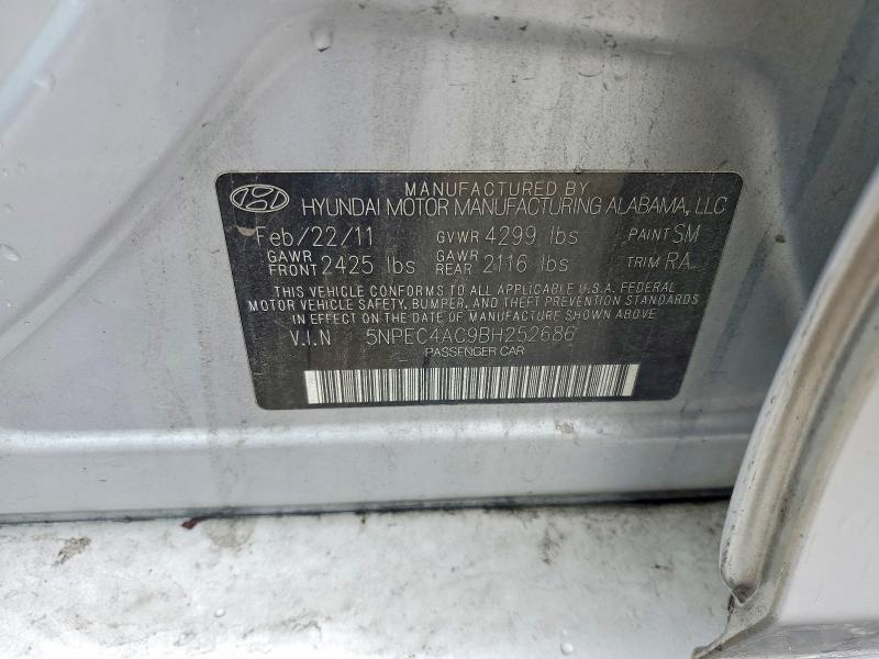 Продаж на аукціоні авто 2011 Hyundai Sonata, vin: 5NPEC4AC9BH252686, номер лоту: 57366646