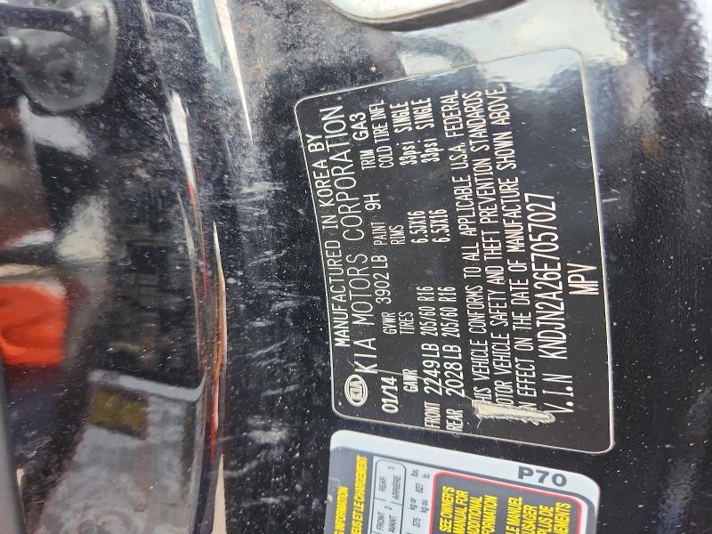 Aukcja sprzedaży 2014 Kia Soul, vin: KNDJN2A26E7057027, numer aukcji: 57919456