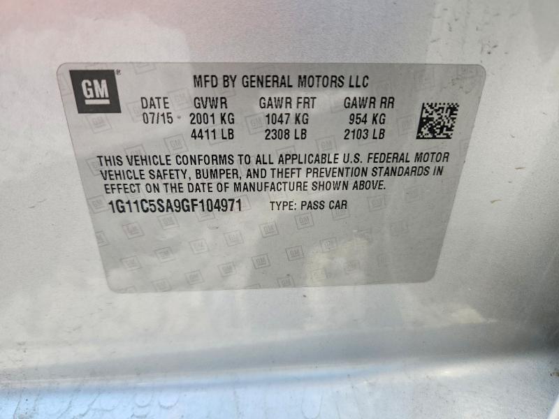 Aukcja sprzedaży 2016 Chevrolet Malibu Limited, vin: 1G11C5SA9GF104971, numer aukcji: 55334486