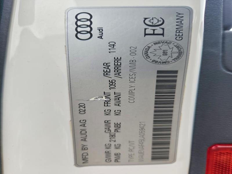 Aukcja sprzedaży 2020 Audi A4, vin: WAUENAF45LA059421, numer aukcji: 50089776