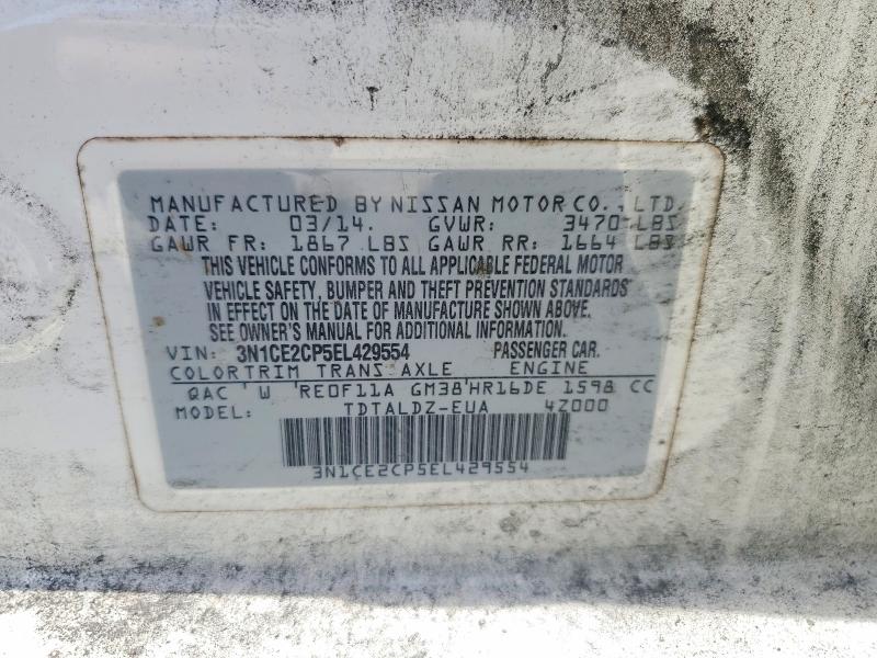 Aukcja sprzedaży 2014 Nissan Versa Note, vin: 3N1CE2CP5EL429554, numer aukcji: 57378256