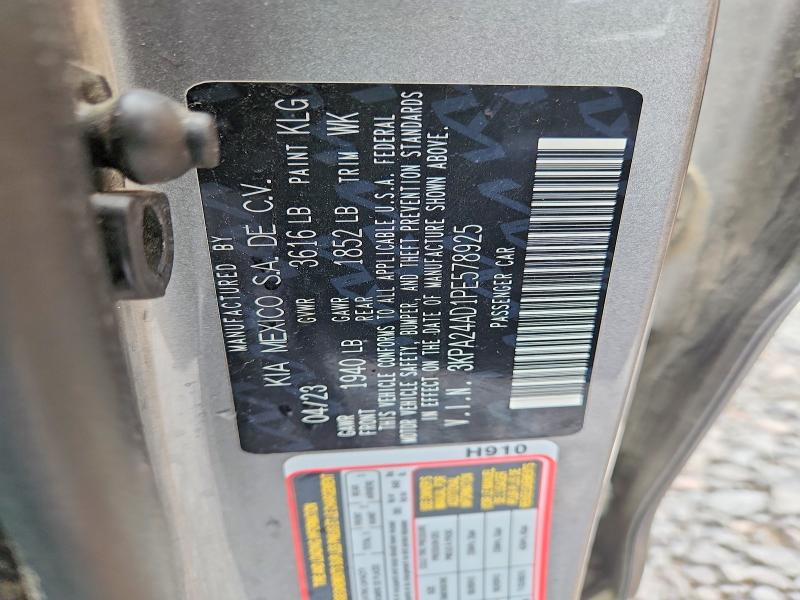 Aukcja sprzedaży 2023 Kia Rio, vin: 3KPA24AD1PE578925, numer aukcji: 58254296