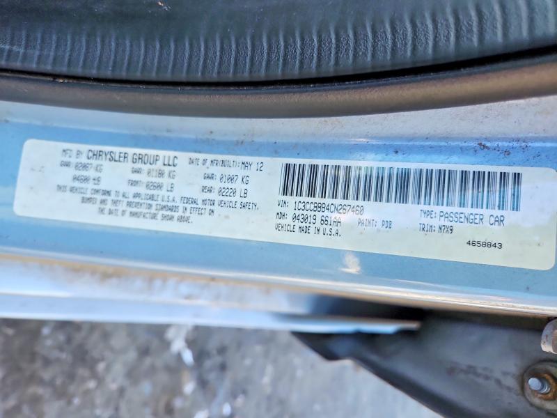 Auction sale of the 2012 Chrysler 200, vin: 1C3CCBBB4CN267460, lot number: 57198186